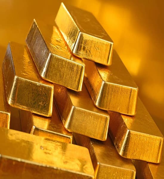 Fine gold bars