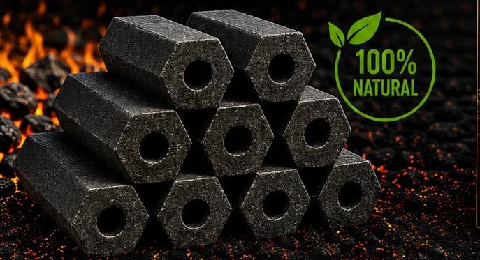 Coconut Shell Charcoal Briquettes