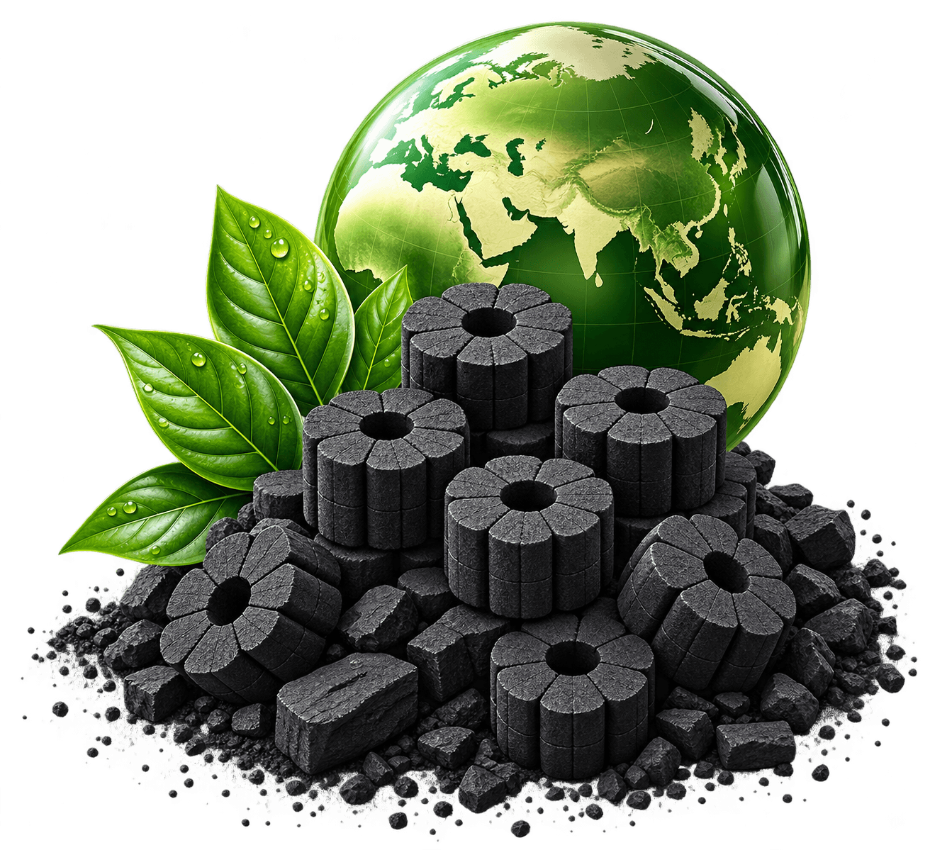 Sustainable coconut shell charcoal and global responsibility