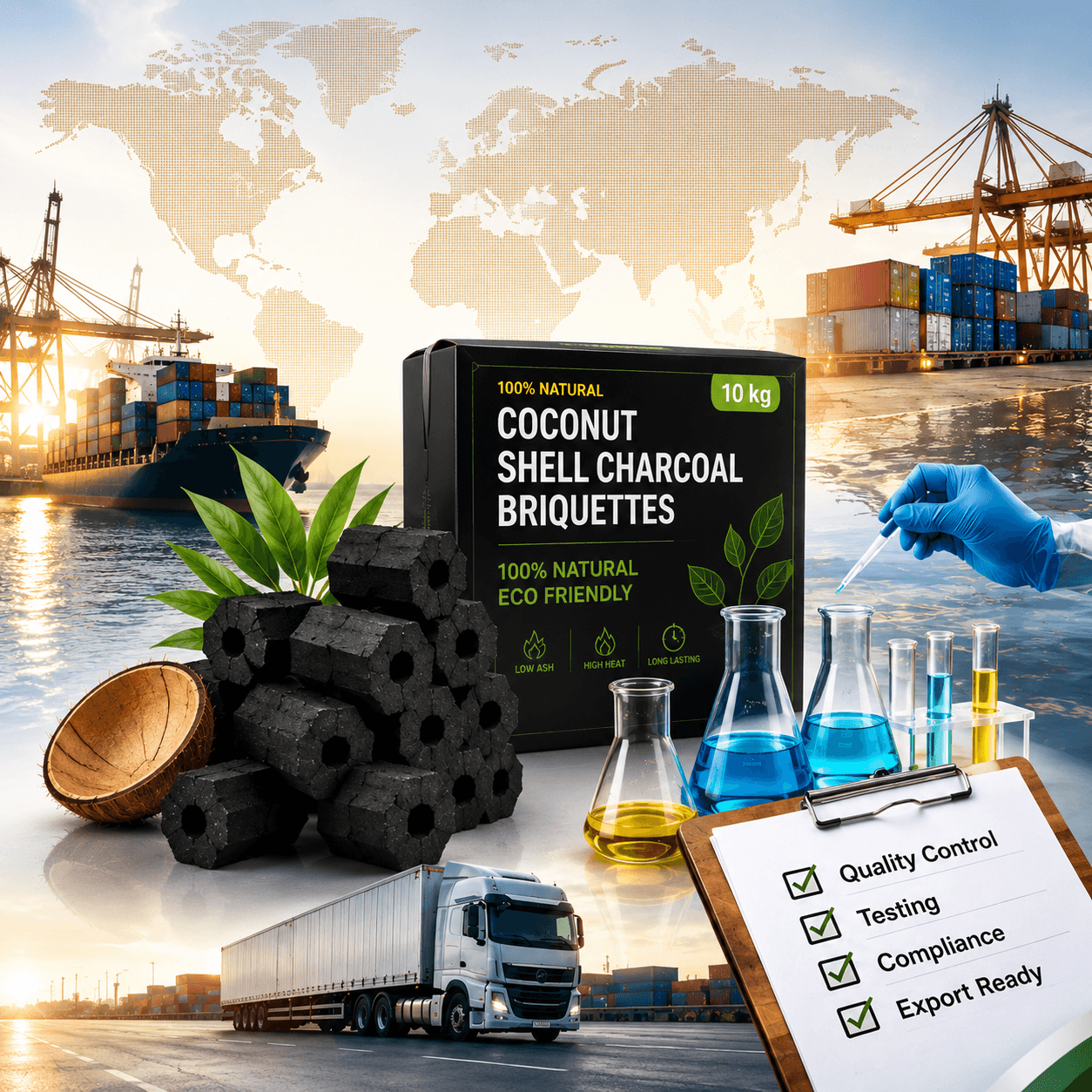 Why choose Thakshi Infra - Quality Charcoal, Global Trust, Testing & Compliance