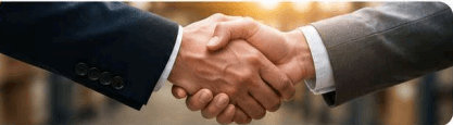 After-Sales Care partnership handshake